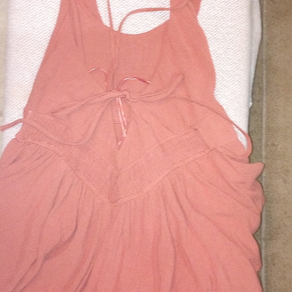 NWT Promesa Play For Keeps Ruffled Sleeveless Romper Color Clay Ladies Large - Picture 6 of 8